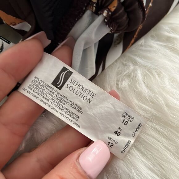 Silhouette Tankini halter  Top Sz-10 - Picture 9 of 10